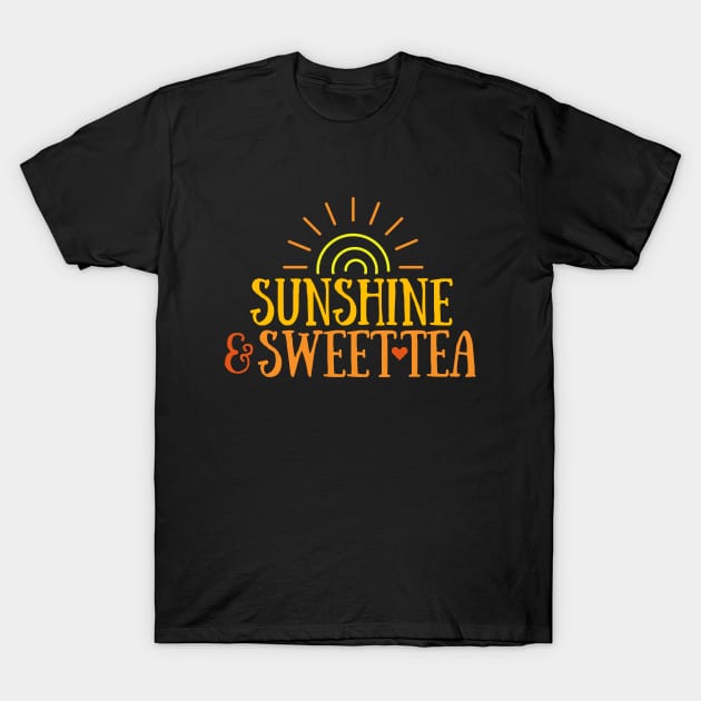 Sunshine & Sweet Tea - Summer T-Shirt by Seaglass Girl Designs